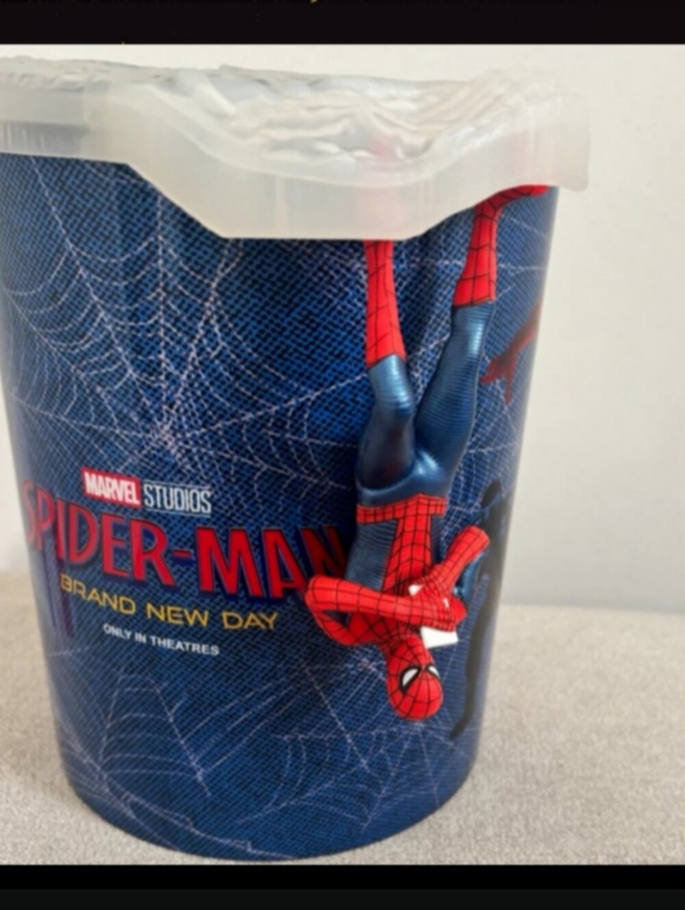 Spider-Man Party Popcorn Tub - Blue & Red